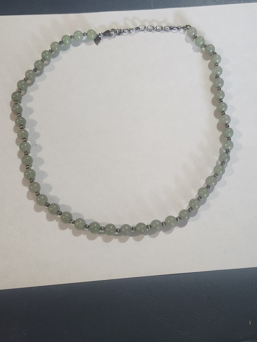 Authentic jade Light Green Beaded Necklace - Women's Jewelry